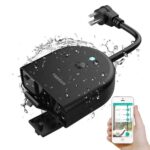 TESSAN Outdoor Smart Plug Waterproof, 2.4GHz WiFi Only | 15A/1875W Heavy Duty, 3 Individual Sockets, Compatible with Alexa Google Home, Remote Control Timer - Image 4