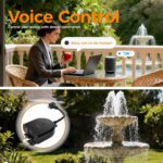 TESSAN Outdoor Smart Plug Waterproof, 2.4GHz WiFi Only | 15A/1875W Heavy Duty, 3 Individual Sockets, Compatible with Alexa Google Home, Remote Control Timer - Image 5