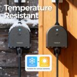 TESSAN Outdoor Smart Plug Waterproof, 2.4GHz WiFi Only | 15A/1875W Heavy Duty, 3 Individual Sockets, Compatible with Alexa Google Home, Remote Control Timer - Image 9