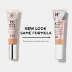 IT Cosmetics CC+ Cream Nude Glow Foundation with SPF 40 - Healthy Glow Tint | Medium Coverage Dewy Skin Tint for Normal/Dry + Mature Skin - Brightening Glow Serum, 90% Skincare Formula, 24HR Hydration - Image 7