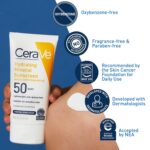 CeraVe Hydrating Mineral Sunscreen SPF 50 Face Sunscreen, Travel Size 2.5oz | Face Sunscreen with Zinc Oxide, Titanium Dioxide, Hyaluronic Acid, & Niacinamide For Broad Spectrum Protection - Image 4