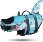 ASENKU Dog Life Jacket - Pet Safety Vest for Swimming & Boating, Shark Life Jacket with Floatation, Dog Lifesavers Swimsuits for Small Medium Large Dogs (Ocean, XL) - Image 3