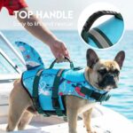 ASENKU Dog Life Jacket - Pet Safety Vest for Swimming & Boating, Shark Life Jacket with Floatation, Dog Lifesavers Swimsuits for Small Medium Large Dogs (Ocean, XL) - Image 6