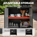 Feasto Modular Outdoor Kitchen Island with Storage and Stainless Steel Top | Stainless Steel Top for BBQ Food Prep, Storage Cabinet for Supplies, Modular Design for Outdoor Kitchen - Image 6
