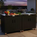 Feasto Modular Outdoor Kitchen Island with Storage and Stainless Steel Top | Stainless Steel Top for BBQ Food Prep, Storage Cabinet for Supplies, Modular Design for Outdoor Kitchen - Image 10