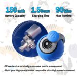 Interactive Cat Toy Ball - Automatic Interactive Cat Toys for Indoor Cats to Keep Them Busy, 2026 New Rechargeable 2 Speeds Enrichment Toys with 2 Tails, Smart Rolling Toy for Small/Medium/Large Cats - Image 4