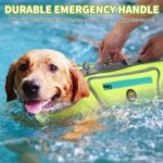 Dog Life Jacket, Good Visibility Pet Swimming Vest for Boating L | Dog Life Vest Reflective Stripes and Rescue Handle, Adjustable High Flotation Puppy Swim Vest for Small Medium and Large Dogs - Image 3