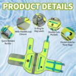 Dog Life Jacket, Good Visibility Pet Swimming Vest for Boating L | Dog Life Vest Reflective Stripes and Rescue Handle, Adjustable High Flotation Puppy Swim Vest for Small Medium and Large Dogs - Image 5