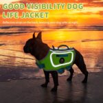 Dog Life Jacket, Good Visibility Pet Swimming Vest for Boating L | Dog Life Vest Reflective Stripes and Rescue Handle, Adjustable High Flotation Puppy Swim Vest for Small Medium and Large Dogs - Image 6