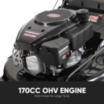 PowerSmart 22-Inch 170cc Self Propelled Gas Lawn Mower | 4-Cycle Engine, Self-Propelled Rear-Wheel-Drive, 3-in-1 Mulch/Bag/Side-Discharge, 6 Height Adjustment - Image 3