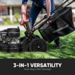 PowerSmart 22-Inch 170cc Self Propelled Gas Lawn Mower | 4-Cycle Engine, Self-Propelled Rear-Wheel-Drive, 3-in-1 Mulch/Bag/Side-Discharge, 6 Height Adjustment - Image 5