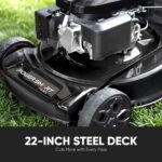 PowerSmart 22-Inch 170cc Self Propelled Gas Lawn Mower | 4-Cycle Engine, Self-Propelled Rear-Wheel-Drive, 3-in-1 Mulch/Bag/Side-Discharge, 6 Height Adjustment - Image 7