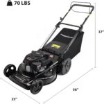 PowerSmart 22-Inch 170cc Self Propelled Gas Lawn Mower | 4-Cycle Engine, Self-Propelled Rear-Wheel-Drive, 3-in-1 Mulch/Bag/Side-Discharge, 6 Height Adjustment - Image 10