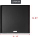 16.3 x 15.8” Griddle Flat Top 7672 Grill Replacement Parts for Weber Genesis E-325S S-325S SX-325S EX-325S Spirit 200 300 Series Genesis II 300 II 400 Series Smokefire EX4 EX6 Accessories Cast Iron - Image 3