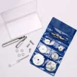 11 PCS Rotary Drill Saw Blades: 6 PCS Mini Circular Saw Blades with 2 PCS 1/4" Hex Shank, 1/8" & 1/4" Round Shanks+ Screwdriver, HSS Small Cutting Discs for Drills Rotary Tools, Inside PVC Pipe Cutter - Image 8
