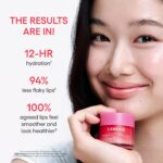 LANEIGE Lip Sleeping Mask: Hydrating & Nourishing Korean Overnight Lip Treatment Mask with Shea Butter, Vitamin C & Murumuru, Antioxidants For Flaky, Dry Lips | Korean Skin Care, Matcha Bubble Tea - Image 9
