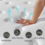 Queen Mattress, 12 Inch Hybrid Queen Size Mattress - Memory Foam & Individually Pocket Coils Springs | Pressure Relief | Motion Isolation, Edge Support | CertiPUR-US Certified | Medium Firm - Image 3