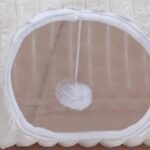 Luxurious Cat Tunnel,43" Straight Cat Tunnel Toys with Balls for Indoor,Collapsible Peekaboo Cave for Kitten （White Stripe） - Image 7
