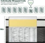 Zinus 14 Inch Support Plus Pocket Spring Hybrid Mattress, King, Strong Coils for Durable Support, Pocket Innersprings for Motion Isolation, Mattress in A Box - Image 8