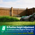 21" 40V Max Brushless Cordless Electric Push Lawn Mower | Includes two 20V Max 8.0Ah batteries and charger; 296Wh total rated energy and 3-in-1 mowing for medium-to-large yards. - Image 7