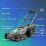 21" 40V Max Brushless Cordless Electric Push Lawn Mower | Includes two 20V Max 8.0Ah batteries and charger; 296Wh total rated energy and 3-in-1 mowing for medium-to-large yards. - Image 9