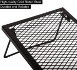 REDCAMP Folding Campfire Grill Heavy Duty Steel Grate, Portable Camp Fire Cooking Racks for Over Fire Pit - Image 4