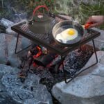 REDCAMP Folding Campfire Grill Heavy Duty Steel Grate, Portable Camp Fire Cooking Racks for Over Fire Pit - Image 7
