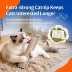 (2-Pack) Yesibeike Refillable Catnip Kicker Toy Kits, Washable Sisal Cover, 60g Catnip Pouch Each, Two Sisal Balls, Side Holes for DIY Teasers, Reinforced Stitching, Natural Odor Free Materials - Image 4