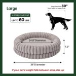 BALANCE Luxury Donut Dog Bed, 36 Inches Round Dog Beds Large Sized Dogs Washable, Orthopedic Calming Dogs Bed for Pets with Anti-Slip Bottom, Oatmeal - Image 6