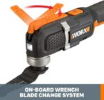 WORX Cordless Oscillating Multi-Tool, 20V Sonicrafter, WX696L | Two speed 5000-20000 OPM; universal blade compatibility; tight-space operation; multi-scene cutting sanding scraping tasks - Image 5