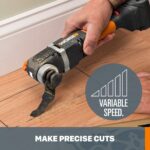 WORX Cordless Oscillating Multi-Tool, 20V Sonicrafter, WX696L | Two speed 5000-20000 OPM; universal blade compatibility; tight-space operation; multi-scene cutting sanding scraping tasks - Image 6