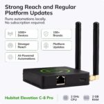Hubitat Elevation C‑8 Pro Smart Home Hub, Local Control and Automations | Works with Ring, Alexa, Google Home, Apple HomeKit, Compatible with Z-Wave 800 LR, Zigbee 3.0, Matter 1.5, Bluetooth, Wi-Fi - Image 3