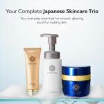 PERFECT ONE Luxury Japanese Skincare Trio Set: Night Cream, Bubble Face Wash, Body Cream | Face Moisturizing Night Cream + Facial Cleanser for Hydration, Firmness & Radiance | Bubble Cleanser Set - Image 3