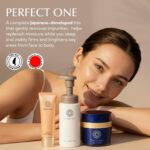 PERFECT ONE Luxury Japanese Skincare Trio Set: Night Cream, Bubble Face Wash, Body Cream | Face Moisturizing Night Cream + Facial Cleanser for Hydration, Firmness & Radiance | Bubble Cleanser Set - Image 7