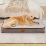 Orthopedic Memory Foam XXL Dog Bed - 6" Thick Beds for Extra Large Sized Dog - Waterproof Removable Washable Cover & Wrap-Around Zipper - Ultimate Comfort & Easy Maintenance, Light Grey - Image 7