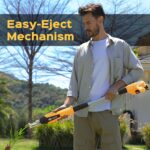 Weed Puller Tool, 21V Powerful Garden Tools Electric Weeder Tool, Yellow | Weed Remover Tool with 2.0Ah Battery and Charger, 3-Claw Steel Head for Smooth Weeding, Ideal Gifts for Men Women Mom Dad - Image 7