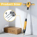 Weed Puller Tool, 21V Powerful Garden Tools Electric Weeder Tool, Yellow | Weed Remover Tool with 2.0Ah Battery and Charger, 3-Claw Steel Head for Smooth Weeding, Ideal Gifts for Men Women Mom Dad - Image 9