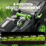 STEELITE 40V 17" Electric Lawn Mower & 12" String Trimmer Combo Set, Yard Care Kit with 2x4.0Ah Batteries & Dual Chargers - Image 4