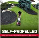 PowerSmart 21-Inch Self Propelled Gas Lawn Mower, 170cc OHV Engine, Rear-Wheel Drive, Steel Deck, 3-in-1 Walk-Behind Mower - Image 6