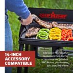 Camp Chef Explorer, Two Burner Stove, Two 30,000 BTU's cast-aluminum burners, Cooking Dimensions: 14 in. x 32 in, Black - Image 5