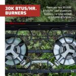 Camp Chef Explorer, Two Burner Stove, Two 30,000 BTU's cast-aluminum burners, Cooking Dimensions: 14 in. x 32 in, Black - Image 6