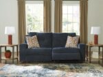 Signature Design by Ashley Danum Reclining Sofa, Blue Ink Chenille Couch | Space-saving zero-wall design with fiber-wrapped foam, Wide 2-over-2 seating fitting 32 in doorways, Modern track arms - Image 11