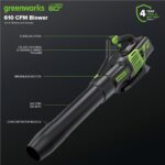 Greenworks 60V 17 in Mower/Blower Kit, 4.0 Ah Battery and Charger - Image 4
