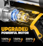 Ecarke Cordless Grease Gun Compatible with DeWalt 20V Battery, 12000PSI Max Electric Grease Gun, Dual Pistol & in-Line Grip, Works with Bulk & Cartridge Grease, with 39" Hose & 4 Couplers (Tool Only) - Image 3