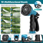 Itsonestep Garden Hose 100ft, 3/4GHT Non-Expanding Water Hose Lightweight, Flexible Garden Hose with 10 Function Nozzle, Kink-Free, Sturdy, High-Pressure, Abrasion Resistant Hoses for Yard, Garden - Image 10