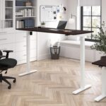 Bush Business Furniture 72-inch Electric Height Adjustable Standing Desk, Ergonomic Sit-Stand Computer Table for Home and Professional Office, Move 40 Series, Black Walnut with White Base - Image 3