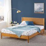 Zinus Allen Mid Century Wood Platform Bed Frame, Queen | Solid Wood Foundation, Wood Slat Support, No Box Spring Needed, Modern Low Profile Design, Easy Assembly - Image 4