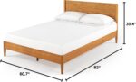 Zinus Allen Mid Century Wood Platform Bed Frame, Queen | Solid Wood Foundation, Wood Slat Support, No Box Spring Needed, Modern Low Profile Design, Easy Assembly - Image 15