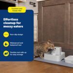 PetSafe Fountain and Feeder Mat for Dogs & Cats, Silicone, 26 x 16 in | Waterproof, Leakproof Silicone Mat with Lip to Contain Spills, Non-Slip Design, Dishwasher Safe, Rolls up for Storage - Image 3