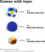Large Cat Tunnel Bed for Indoor Cats with 3 Toys, Scratch Resistant Donut Cat Bed, Up to 30 Lbs (L 24x24x11, Dark Grey) - Image 5